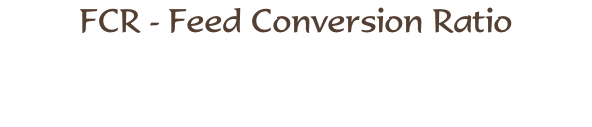 FCR - Feed Conversion Ratio